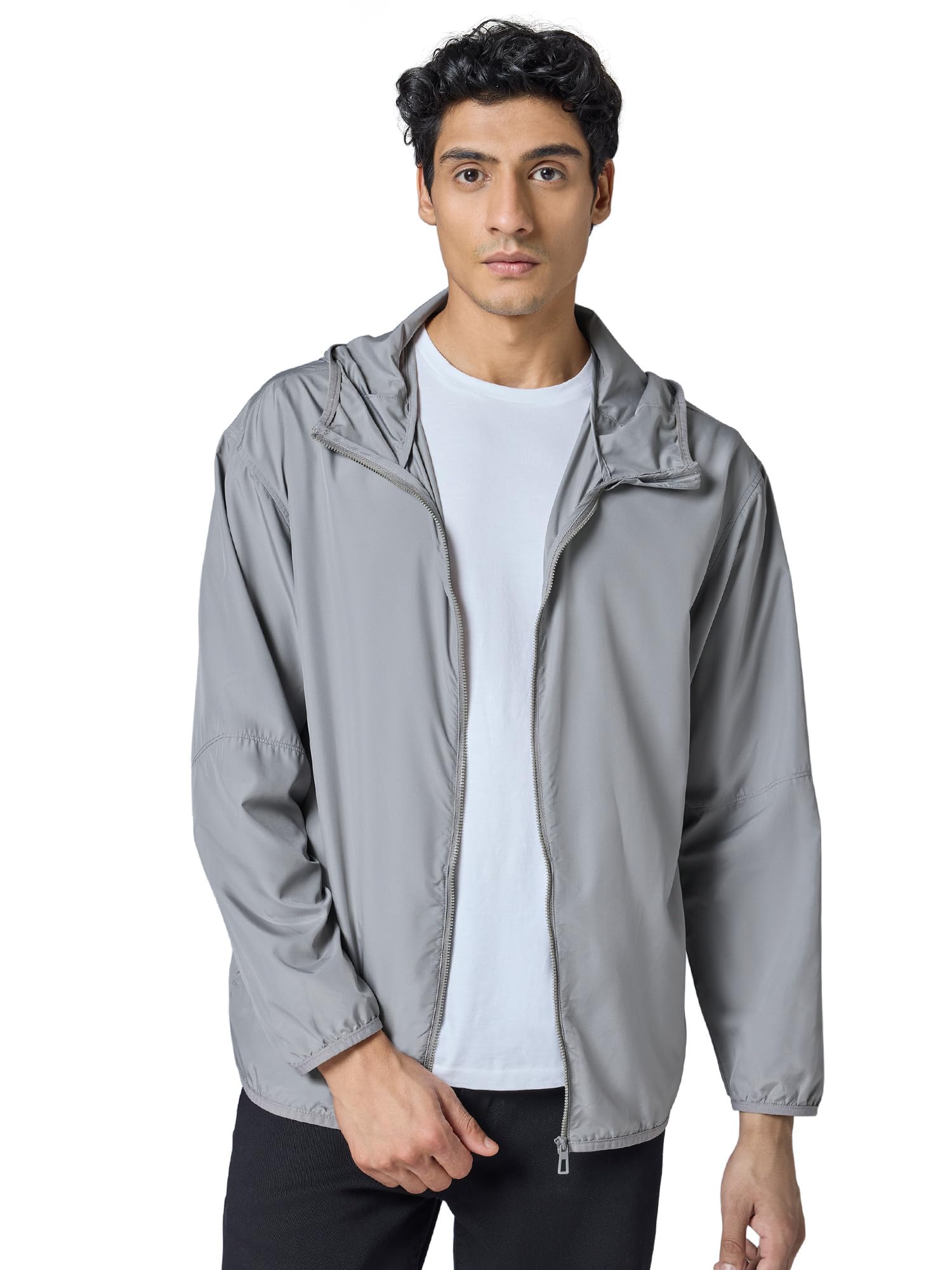 Buy XYXX Mens Ozone UV Procted Parka Jacket, Relaxed Fit, Solid